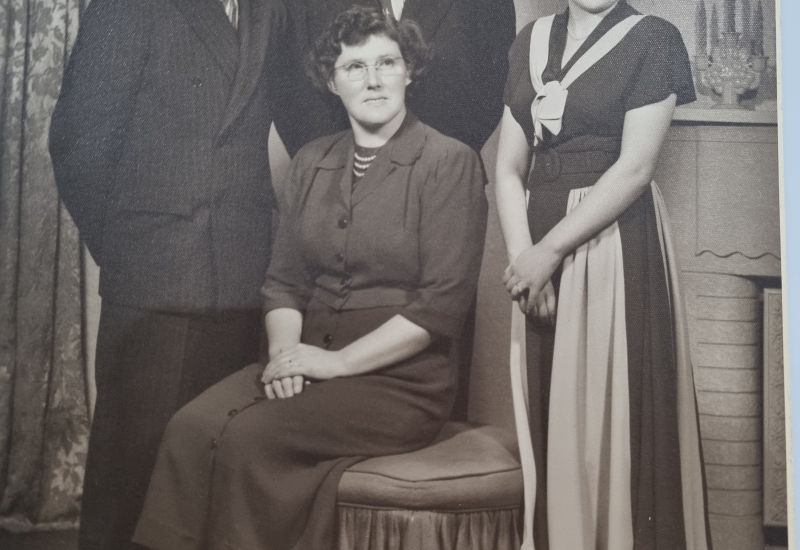 Click to view gallery of images. Photo supplied by Sally Danger of her great grandmother Mary-Jane Elizabeth Cure with her children Edwin, Robert & Sheila.